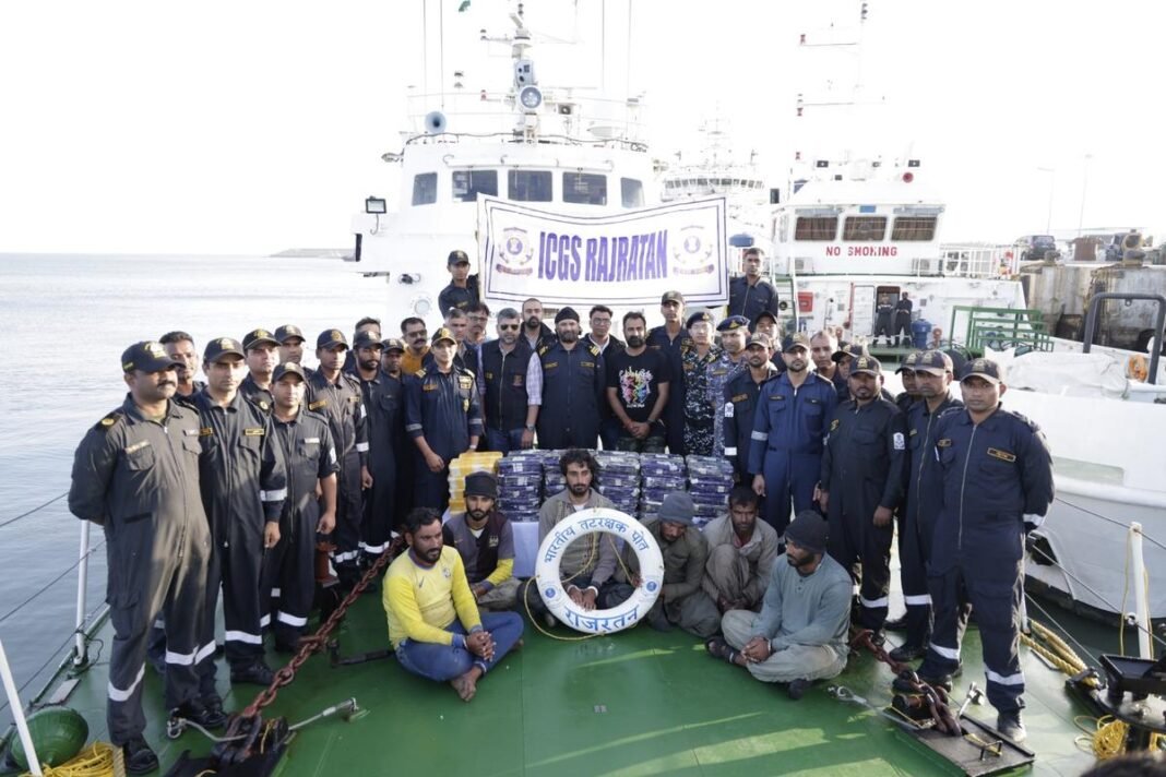 700 Kg Meth Seized in Joint Operation by NCB, Gujarat ATS and Indian Navy