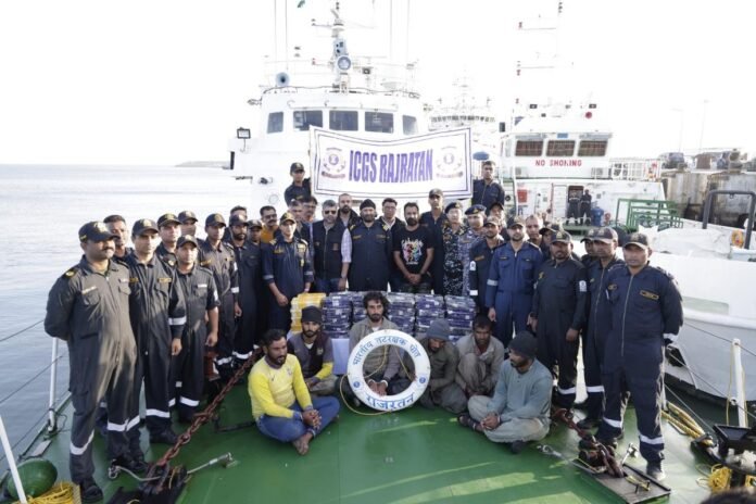 700 Kg Meth Seized in Joint Operation by NCB, Gujarat ATS and Indian Navy